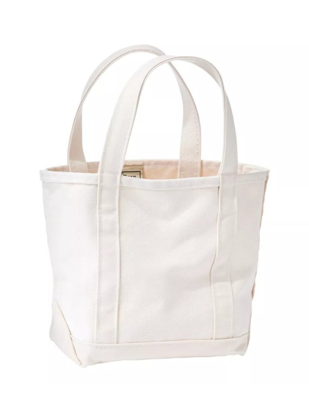 LL Bean Small Canvas Boat and Tote Bag Natural